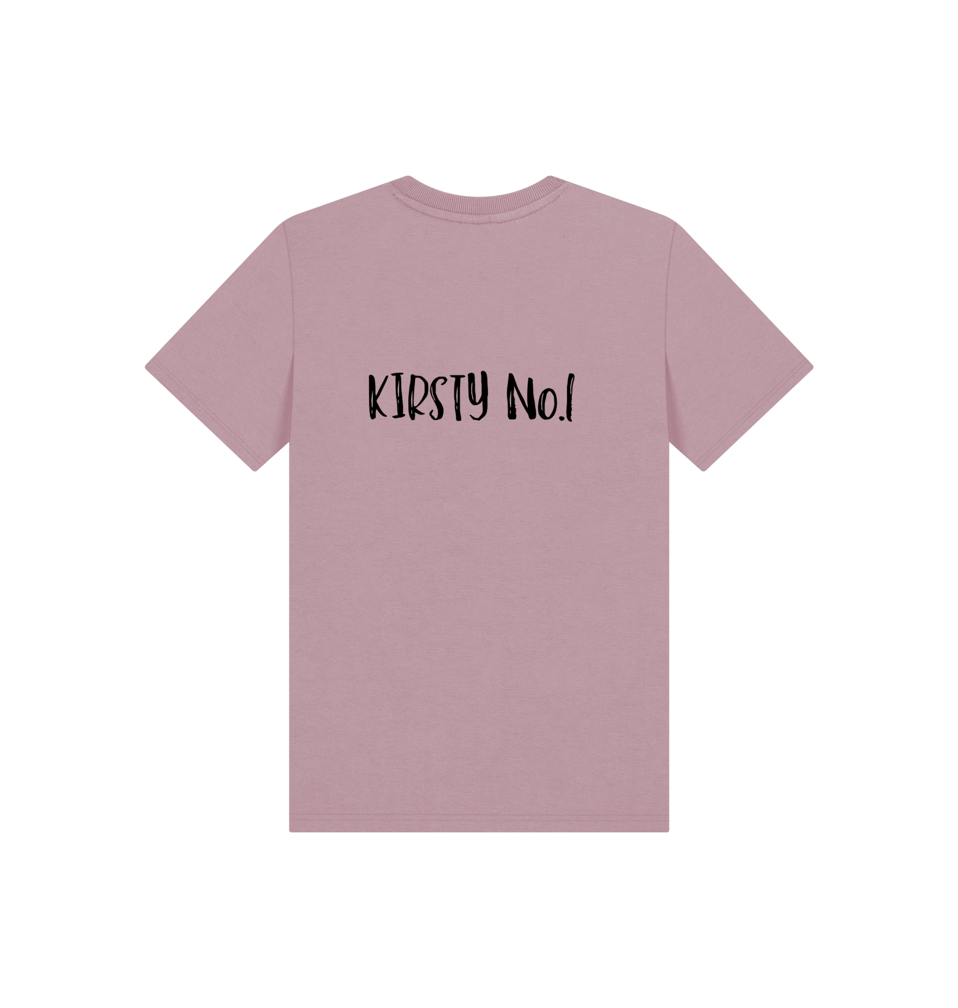 Mauve Printed Kids T-Shirt Back